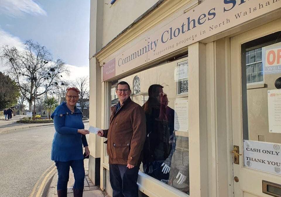 Donation from North Walsham Community Shop