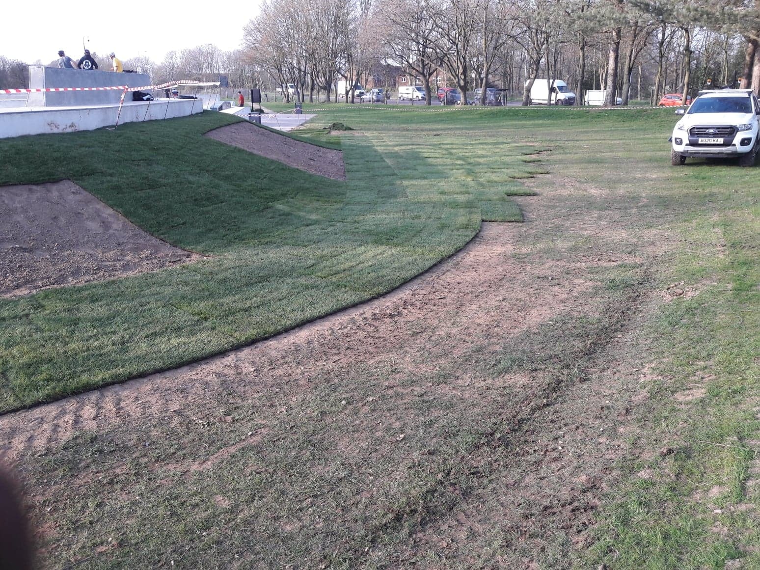 Landscaping at North Walsham Skate Park